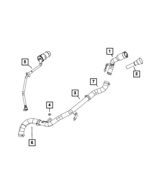 68297728AD - : Fuel Filler Hose for Mopar Image
