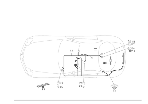Cable Harness Automobile Telephone for 2006 Mercedes-Benz SLR McLaren #0