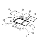 68110540AC - Body Sheet Metal Except Doors: Sunroof Drain Hose, Right for Chrysler: 200 Image