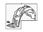 74100TXMA00 - Body: Fender Liner for Honda: Insight Image