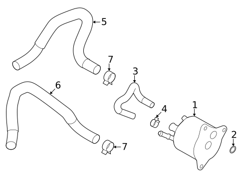 Trans Oil Cooler Lines for 2023 Subaru Crosstrek #0