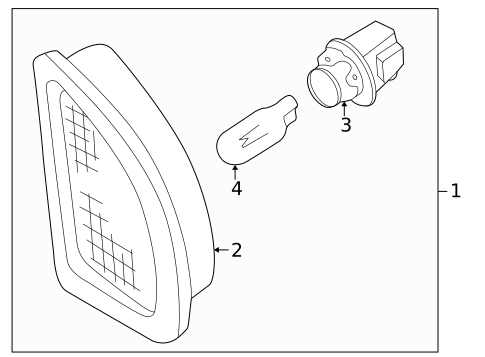 License Lamps for 1999 Nissan Altima #0