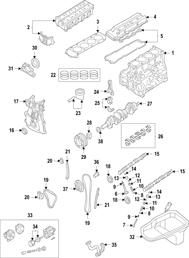 11000F450A - Engine: Cylinder Block for Nissan Image