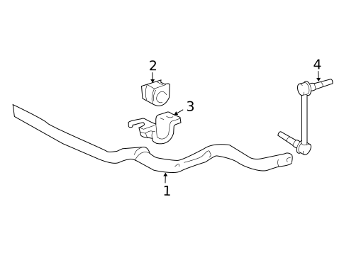 Stabilizer Bar & Components for 2009 Toyota 4Runner #0