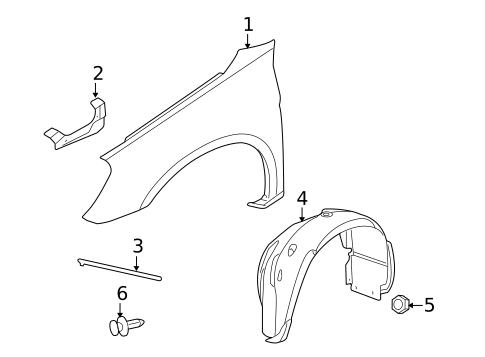 Fender & Components for 2010 Chrysler Sebring #1
