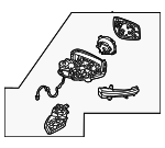 963025EE9B - : Mirror Assembly for Nissan Image