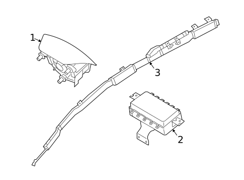 Air Bag Components for 2017 Kia Forte #1
