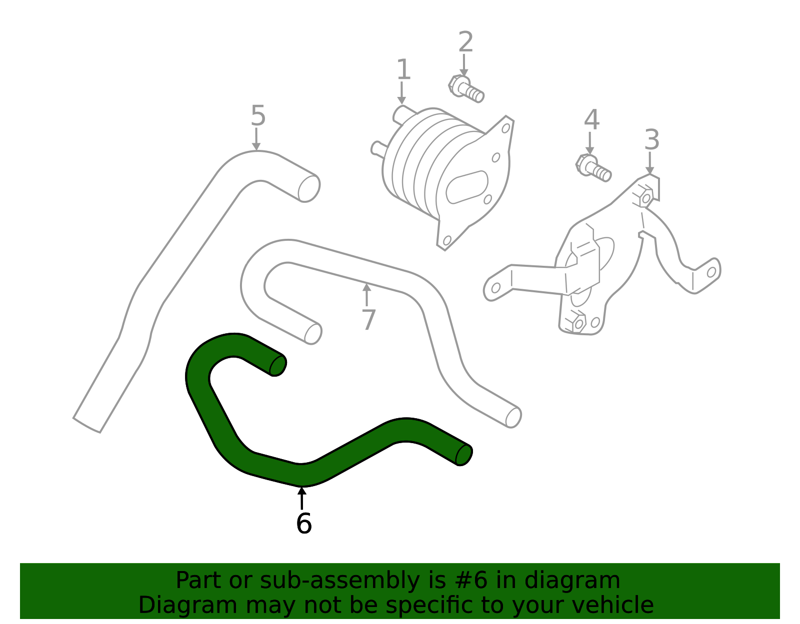 2014-2018 Subaru Forester Hose 99079AA100 | OEM Parts Online
