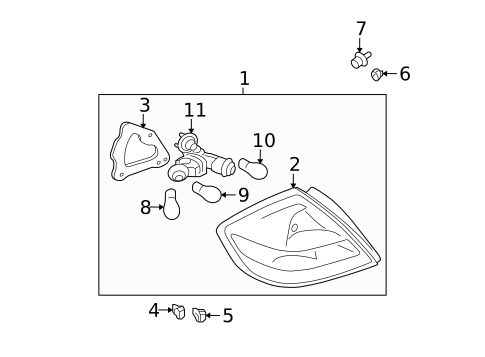 Tail Lamps for 2009 Nissan Versa #0