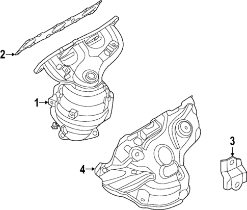 Exhaust Components for 2024 INFINITI QX60 #1