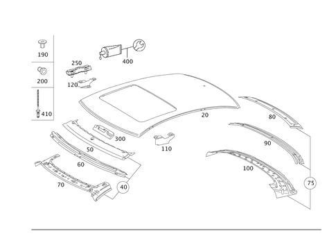 Roof for 2008 Mercedes-Benz S600 #0