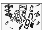 22741474 - Body: Seat Assembly for Cadillac: Escalade, Escalade ESV, Escalade EXT | Chevrolet: Avalanche, Suburban 1500, Suburban 2500, Tahoe | GMC: Yukon, Yukon XL 1500, Yukon XL 2500 Image