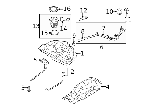 Fuel Pumps & Related Components for 2010 Mercury Milan #0