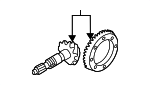 3505A168 - : Pinion Gear for Mitsubishi: Outlander Image
