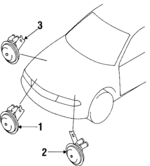 MB881521 - Electrical: Horn for Mitsubishi Image
