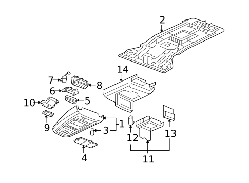 Overhead Console for 2007 Chevrolet Uplander #0