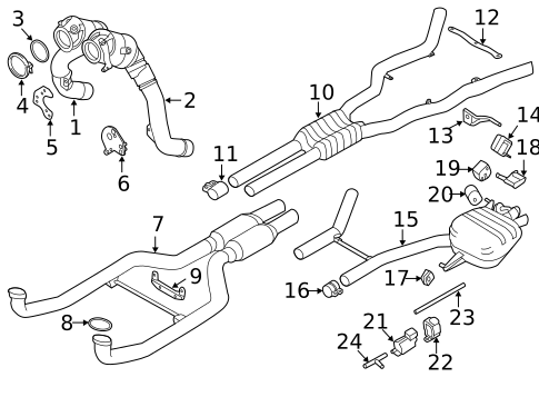 Exhaust Components for 2015 BMW 550i GT xDrive #0
