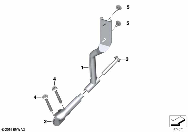 7129907830 - Lights: Fillister-Head Screw - M8X45-8.8-mk-zn for BMW-Motorrad Image