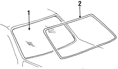Glass - Windshield for 1996 Ford Ranger #0