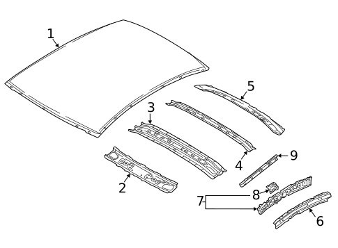 Roof & Components for 2016 Scion iA #0
