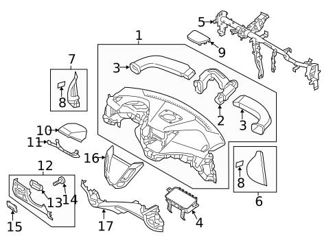 Instrument Panel for 2016 Hyundai Veloster #0