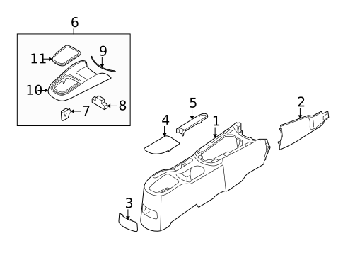 Center Console for 2011 Kia Soul #0