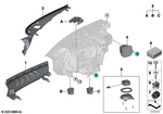 63115B612D6 - Lighting: Bracket Headlight Right for BMW Image