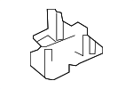 2068214600 - Body: Sun-visor Plate for Mercedes-Benz Image