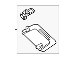 29781007011D37 - Body: Sun-visor for Mercedes-Benz Image