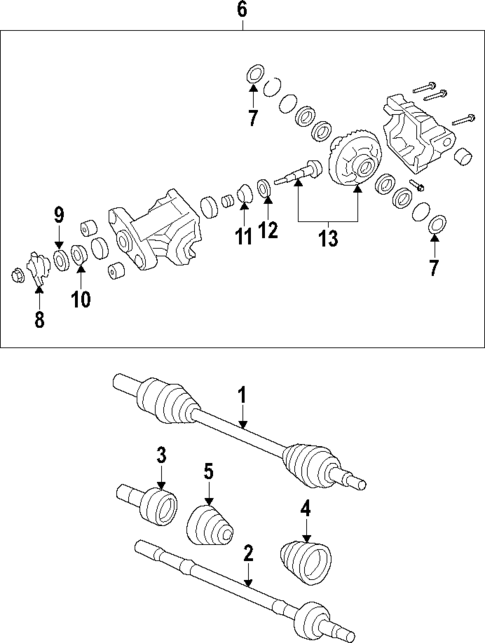 Rear Axle for 2014 Chevrolet Camaro #0