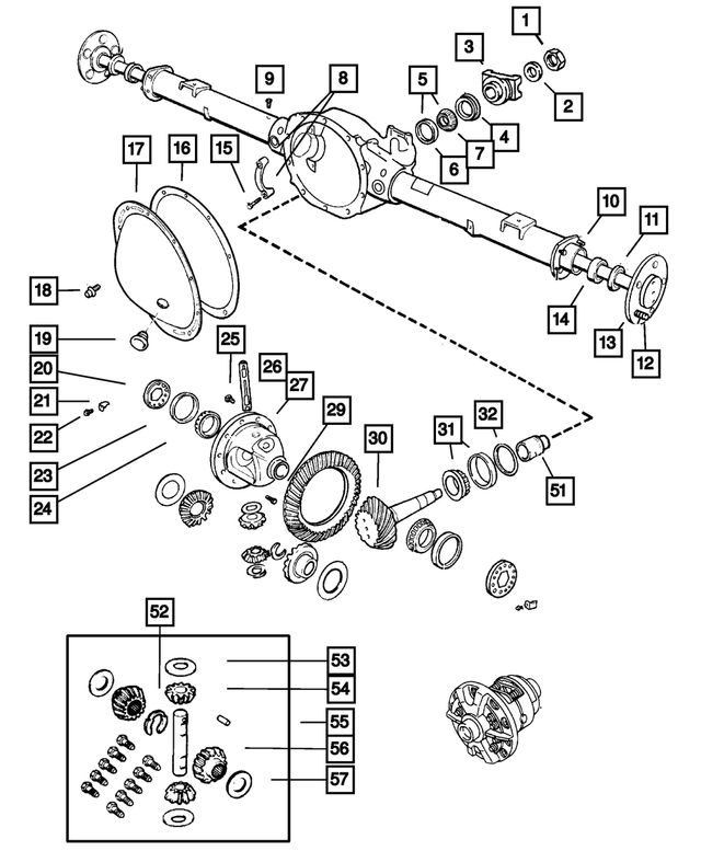 6028041 - Rear Axle: Pinion Yoke Nut for Mopar Image image