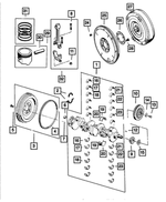 4864726AD - Engine 4.0L Six Cylinder: Crankshaft for Mopar Image