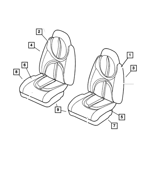 Front Seats for 2001 Dodge Durango #1