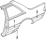 91088GA930 - Body: Molding for Subaru: DL, GL, GL-10, RX Image