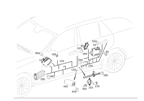 Door Wiring Harness and Door Control Unit for 2006 Mercedes-Benz E350 #0