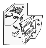 8H0867044BSQN - Body: Quarter Trim Panel for Audi: A4, A4 Quattro, RS4, S4 Image