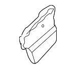 8H0868301 - Body: Interior Quarter Panel Trim Panel Insulator for Audi: A4, A4 Quattro, RS4, S4 Image