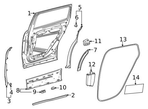 Door & Components for 2021 Mercedes-Benz GLA250 #0