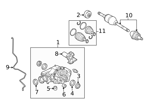 Axle & Differential for 2012 Land Rover Range Rover #0