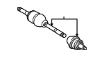 TOB500320 - : Axle Assembly for Land-Rover Image