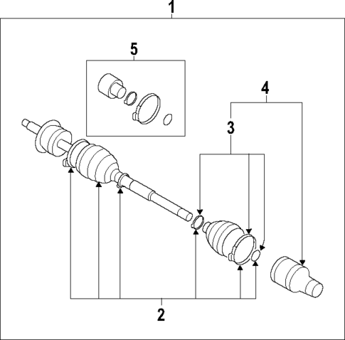 Axle Shafts & Joints for 2011 Suzuki Kizashi #0