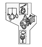 6N145702D - Engine: Turbocharger for Audi Image