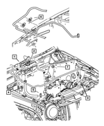 68004905AA - Cooling: Coolant Hose for Mopar Image