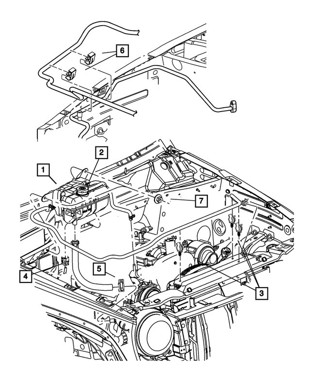 68004905AA - Cooling: Coolant Hose for Mopar Image