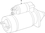 274906210080 - Electrical: Starter for MB Vans Image