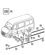 68015030AA - Interior Trim: Spacer for Mopar Image