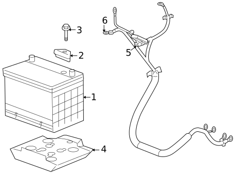 Battery & Related Components for 2006 Buick Terraza #0