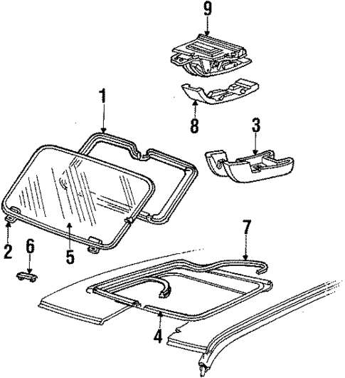 Sunroof for 1991 Dodge Spirit #0