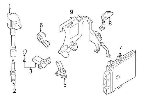 Ignition System for 2017 Nissan Pathfinder #0