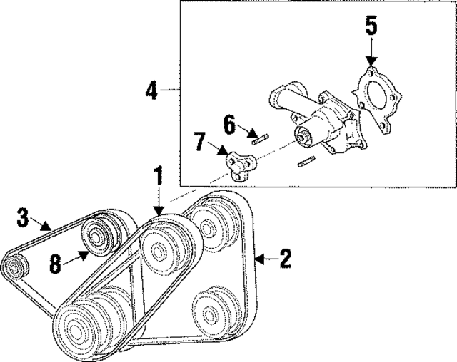 Z50215909 - : Power Steering Belt for Mazda Image